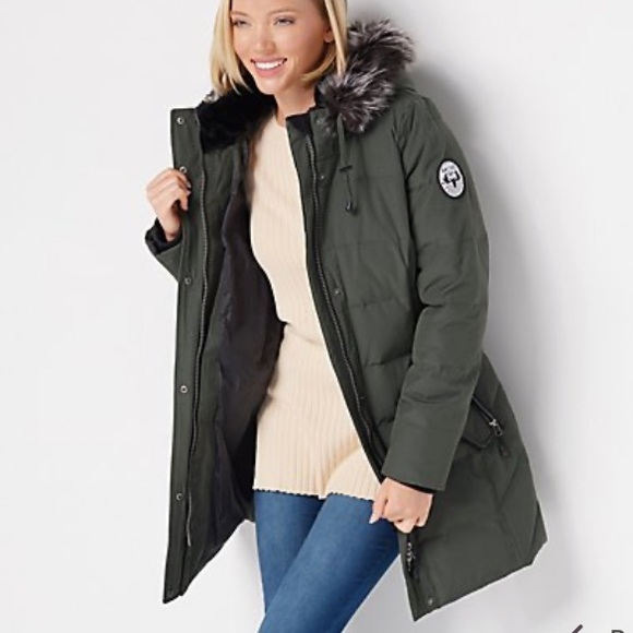 NWT Arctic Expedition Quilted Downs Coat - Picture 3 of 6
